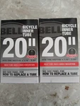 Two Bell Bicycle Inner Tube 20IN Wheel 1.75-2.25 Size Standard Valve. Fixed Price $11.00.