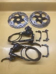 Shimano Slx Lever BL-M7000 Caliber BR-M7000 Hydraulic Disc Brakeset Rotor Adaptr. Fixed Price $130.00.