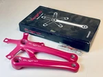 Nos Sugino RD2 Messenger Track Crankset 165MM - Neon Pink Powder Coat. Fixed Price $149.99.