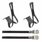 Sunlite Racing X-large Steel Toe Clips With Leather Straps Durable Bike Pedal. Fixed Price $28.11.