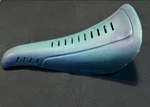 Vintage 1980 Mongoose M1 Pro Class Bmx Seat Saddle Blue Rad With Chrome Guts. Fixed Price $150.00.