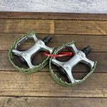 Vintage Vp Bmx Bike Pedals 9/16 Green Bear Trap Pair 420G Alloy Mtb Og. Fixed Price $28.99.