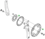 Shimano Blade Bout Set Outer Leaf M8 X 8.5 FC-M430 390 Various. Fixed Price $41.38.