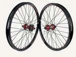 Crupi 36H Pro Wheel Set With 20MM Front Red/black/blue 20X1.75. Fixed Price $552.49.