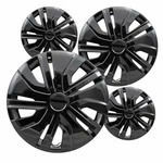 Set Of Hubcaps 14" Polished Black Wheel Covers For 17 - 22 Mitsubishi Mirage. Fixed Price $77.95.