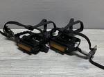 Components VP-706 Medium Toe Clips Straps W/ Platform Pedals Black Pair L/r. Fixed Price $17.99.