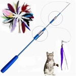 Kitten Cat Toy Mouse On Rod Teaser Bell Feather Play Pet Dangler Wand New Uk. Fixed Price $5.99.