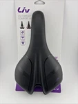 New Liv Contact Comfort Upright Saddle Women Bike Seat Black. Fixed Price $35.00.