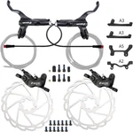 Zoom HB876E 4-PISTON Hydraulic Disc Brake Set For E-bikes & Bikes, 180MM. Fixed Price $158.99.