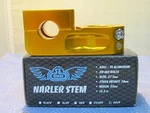 Racing Bmx Narler Gold Stem 1-1/8" Threadless Rise 27.5MM Reach 55MM New. Fixed Price $43.00.
