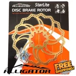 Alligator Starlite Disc Brake Rotor 160MM 180MM 203MM - Ti Gold Mtb Road Bike. Fixed Price $26.90.