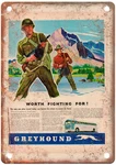 1943 Vintage Greyhound Auto Ad Retro Look Reproduction Metal Sign A12985. Fixed Price $26.95.