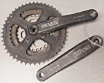 Sram Truvativ X-flow Triple Crankset Black 175MM BCD64 48/38/28T Mtb Usa Shipper. Fixed Price $117.54.