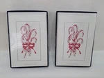 Crane & Co. Engraved Holiday Cards - Candy Canes Nos 18 TOTALKN30175V. Fixed Price $48.00.