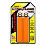 Esi Chunky Silicone Handlebar Grips 130MM Orange Mountain Hybrid Flat Road. Fixed Price $21.76.