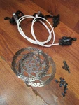 Shimano Deore Hydraulic Disc Brake Lever BL-M615 & Caliper BR-M615 SM-RT56S Set. Fixed Price $149.99.