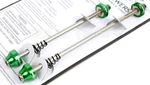 Halo Hex Key 100/135MM Green Bolt-on Skewer Set Front/rear Road/fixie Bike Cr-mo. Fixed Price $21.50.