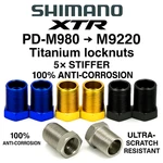 Shimano Xtr M980 M9220 Titanium Lock Nuts Pair 5 Upgrade Replacement. Fixed Price $25.99.