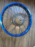 HXF15 17IN Electric Bike Rear Blue Alloy Rim Freewheel Hub Used Good. Fixed Price $165.00.