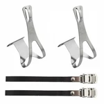 Sunlite Racing Toe Clips Large Chrome Plated For Bicycle Pedals. Fixed Price $24.79.