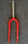 2013 Surly Pugsley Fork 135MM, Offset Fat Wheels Engine Red. Fixed Price $199.00.