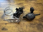 Microshift Left Trigger Shifter, Triple & Shimano Deore FD-616 Front Derailleur. Fixed Price $22.99.
