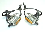 Vintage Hti A19 Road Bicycle Forged Alloy Quill Pedals And Clips 9/16 X 20 Tpi. Fixed Price $35.00.