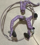 1985 Purple Odyssey Rear Brake Caliper Old School Bmx With Matching Lever. Fixed Price $499.00.