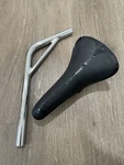 Kashimax Reproduction Black Saddle Bmx Hard Shell Laid Back Seat Post 22.2MM 7/8. Fixed Price $49.95.
