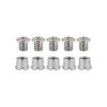 ORIGIN8 Bicycle Chainring Bolt Set Double Steel Chrome. Fixed Price $11.95.