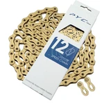 Pyc SP1201 12-SPEED 1/2"X11/128" 126L Road Bike Ceramic Coating Chain Gold. Fixed Price $45.04.