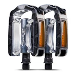 Wellgo Platform Bicycle Pedals With Reflective Strip. Fixed Price $22.95.