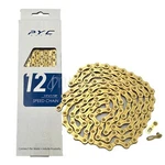 Pyc Light Weight Bike Speed Chains Fit Kmc X12/SHIMANO/CAMPY/SRAM 126L Gold. Fixed Price $42.84.