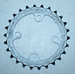 Shimano WC034-26T Mtb Chain Ring 4-BOLT 64BCD Tooth Silver 5-9 Speed Road. Fixed Price $16.40.