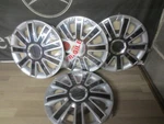 Albrecht Flash 14" Wheel Trims Set Of C/w Fiat Center Decal Stickers. Fixed Price $54.21.