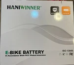 Haniwinner E-bike Battery Model #HA074-4 Electric Bicycle 720WH Rechargeable. Fixed Price $139.99.