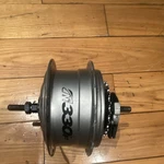 Nuvinci N330 330-SPEED Internally Geared Rear Hub 36H Silver Aluminum Nut. Fixed Price $50.00.