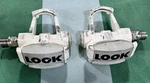Look Arc F Clipless Pedals White PP-156 Pair Vintage Good Used Condition. Fixed Price $19.99.