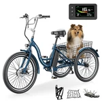 Mooncool Electric Tricycle 24/26 In 7 Speed Trike E-bike Peak 500W & Battery. Fixed Price $689.98.