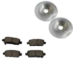 Rear Disc Brake Rotors + Ceramic Pads Fit Nissan Altima Maxima Sentra Juke. Fixed Price $52.55.