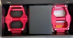 Ht Platform Bicycle Pedals Sealed Bearing AR06 With Pins Extra Grip- Red Ano. Fixed Price $36.00.