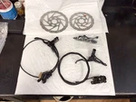 Shimano BR-M395 BL-M396 Hydraulic Disc Lever Caliper Hose Rotor Brakeset. Fixed Price $149.95.