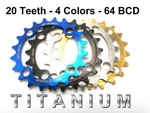 20T Titanium Chainring 64 Bcd Mtb Inner Shimano Sram Torque Upgrade W Bolts. Fixed Price $72.99.