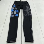 Lixada Black & Blue Zip Ankle Padded Cycling Bike Tights Mens Size Medium. Fixed Price $18.00.