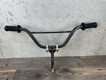 Black Wald Bmx Vintage Handlebars Double Clamp Stem Set Old School. Fixed Price $229.00.