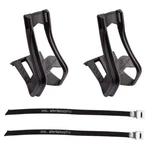 Black Nylon Zefal Bicycle Toe Clips Straps Set Size Small/medium New. Fixed Price $14.99.