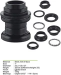 Cdhpower 8PCS 1" Threaded Bicycle Headset Combo- Gas Motorized (black). Fixed Price $11.99.