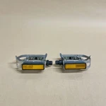 Vintage Mks QU-2K Platform Quill Pedals Silver Made Japan 9/16" Road Touring. Fixed Price $25.00.