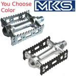 Classic Mks Sylvan Stream Platform Bike Pedals Silver Black. Fixed Price $37.88.