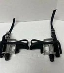 Wellgo Bicycle Pedals Pair K20427 Straps Cage Top Reflectors MT-14 Taiwan LU-944. Fixed Price $19.95.